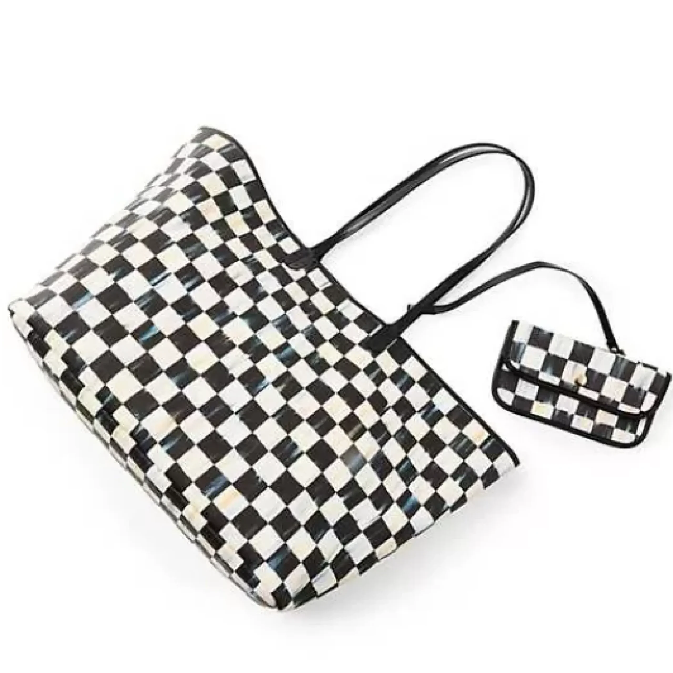 MacKenzie-Childs Courtly Check Marche Large Tote< Accessories