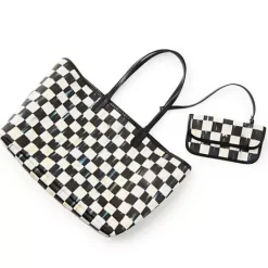 MacKenzie-Childs Courtly Check Marche Medium Tote< Accessories