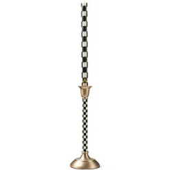MacKenzie-Childs Courtly Check Medium Candlestick< Candles & Fragrances|Room Accents