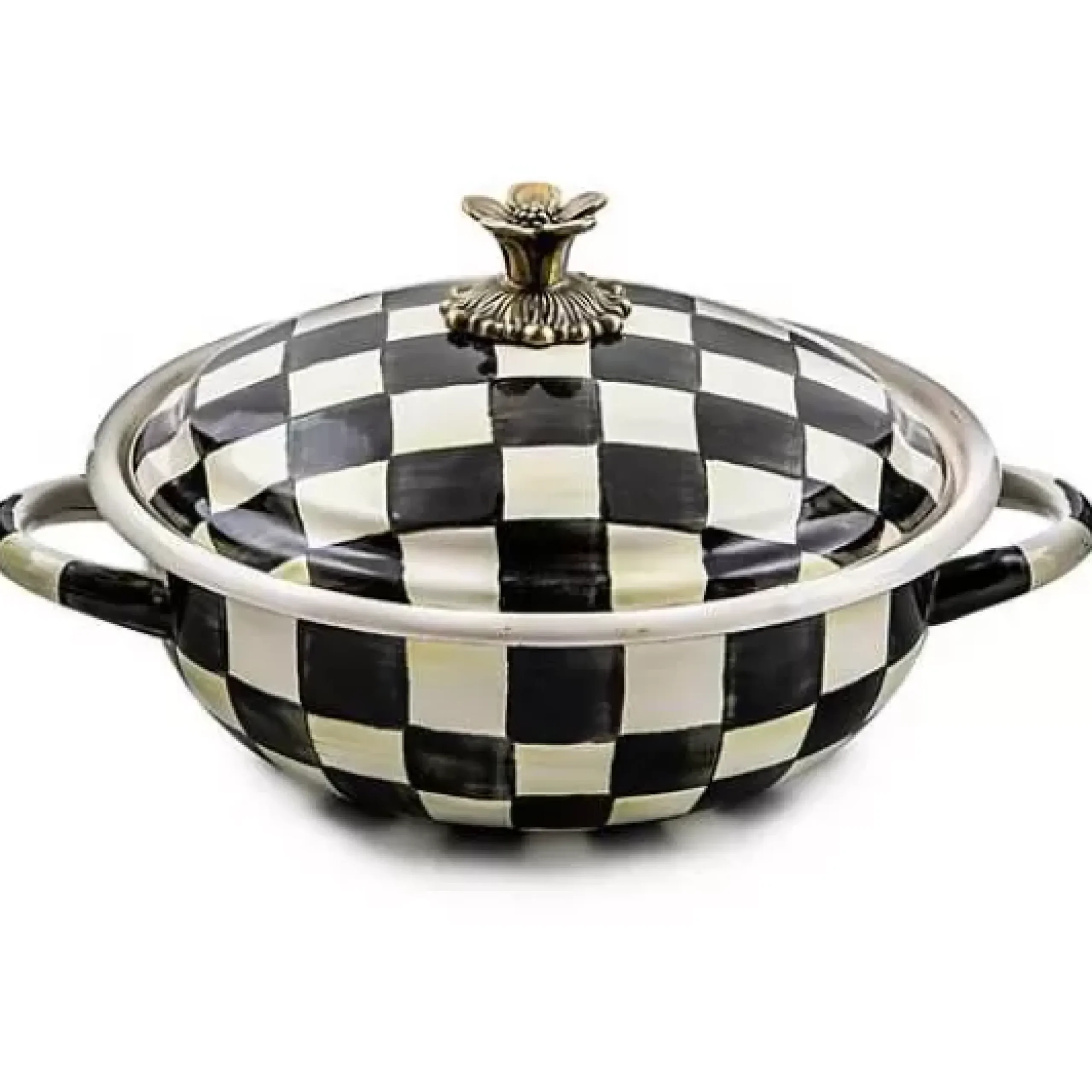 MacKenzie-Childs Courtly Check Medium Casserbole< Cookware & Bakeware