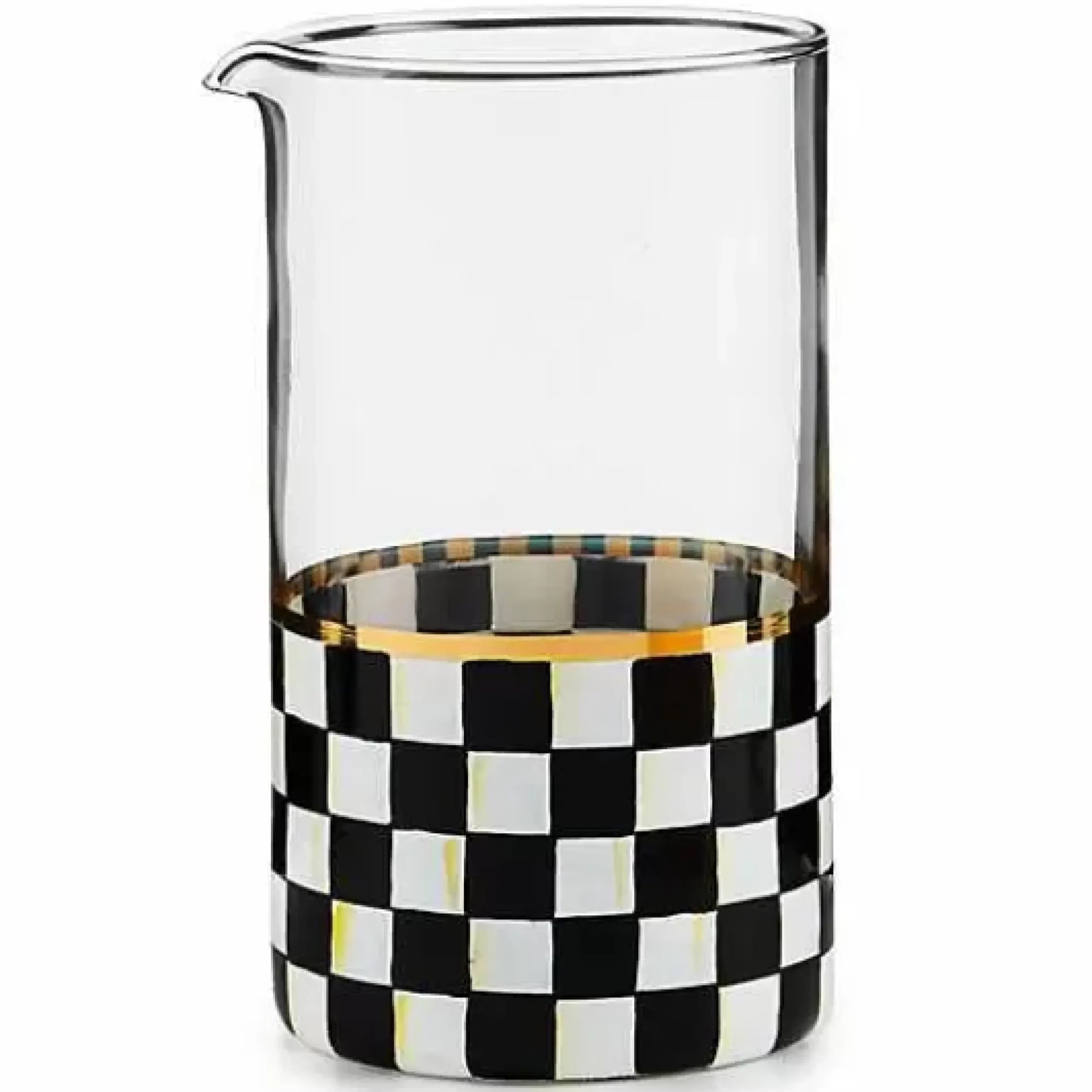 MacKenzie-Childs Courtly Check Mixing Glass< Fall Entertaining|Bar Entertaining