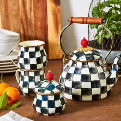 MacKenzie-Childs Courtly Check Mug< The Coffee Shop|Fall Entertaining