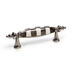 MacKenzie-Childs Courtly Check Nickel Drawer Pull< Finishing Touches|Room Accents