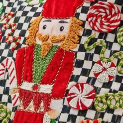 MacKenzie-Childs Courtly Check Nutcracker Throw Pillow< Pillows, Throws, & Cushions
