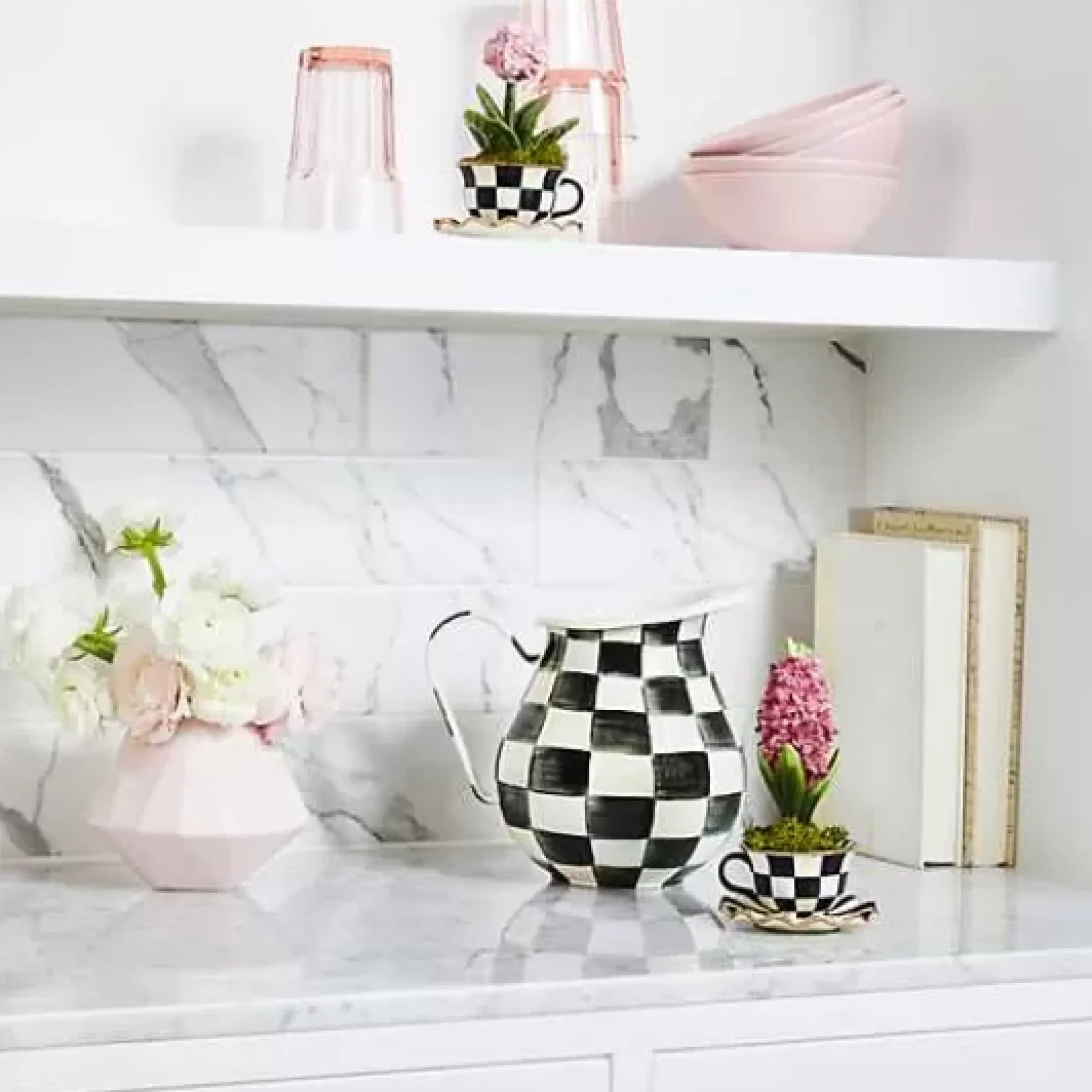 MacKenzie-Childs Courtly Check Pitcher< Serveware|Bar Entertaining