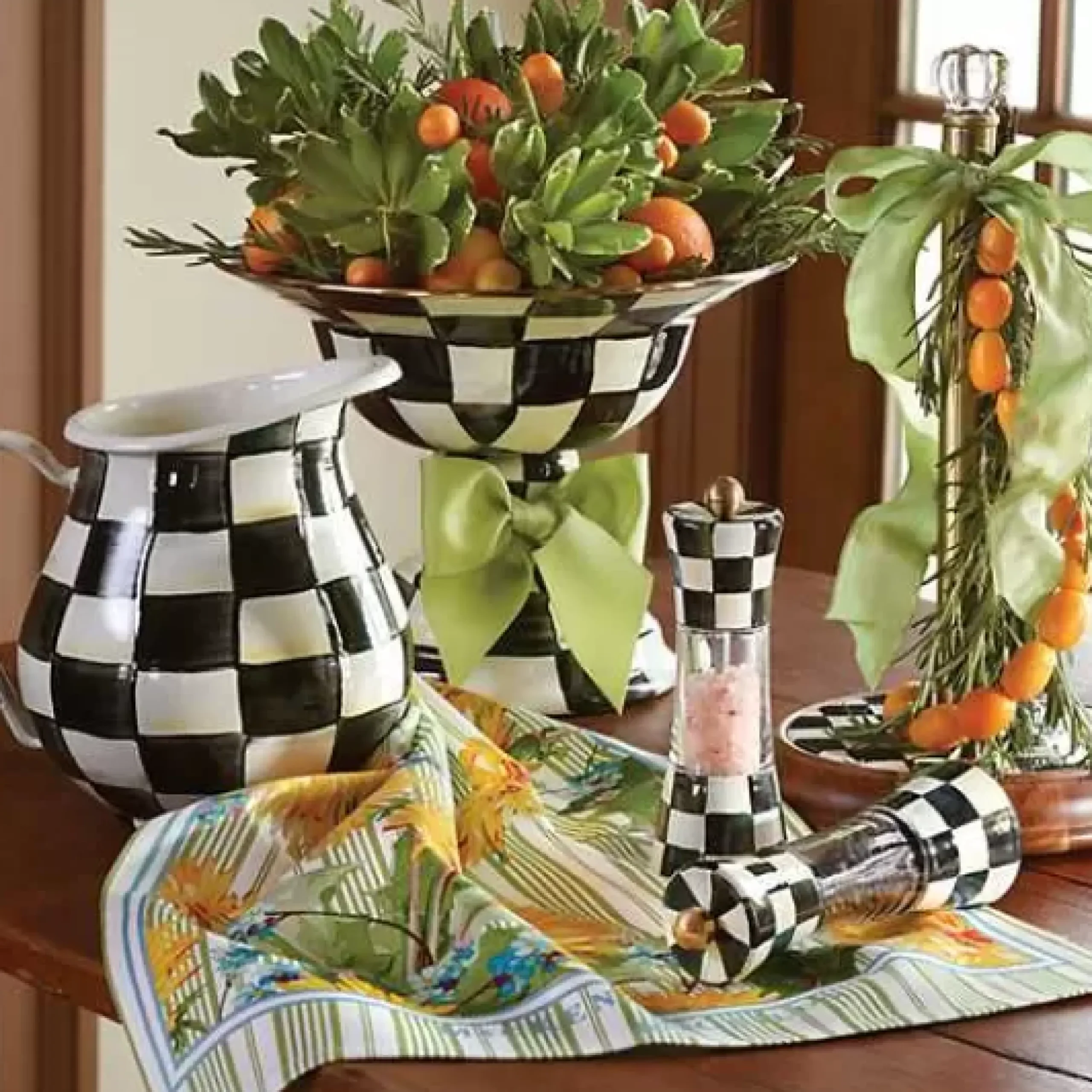 MacKenzie-Childs Courtly Check Pitcher< Serveware|Bar Entertaining