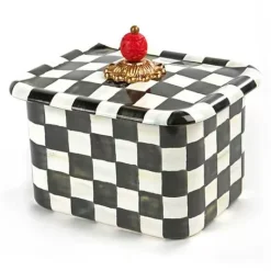 MacKenzie-Childs Courtly Check Recipe Box< Kitchen Storage & Organization