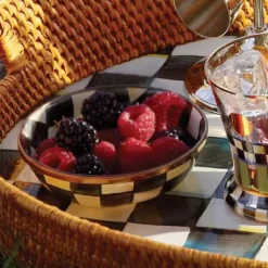 MacKenzie-Childs Courtly Check Relish Dish< Serveware