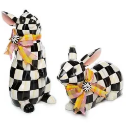 MacKenzie-Childs Courtly Check Resting Bunny< Room Accents