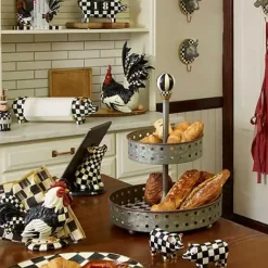 MacKenzie-Childs Courtly Check Rooster< Spring|Room Accents