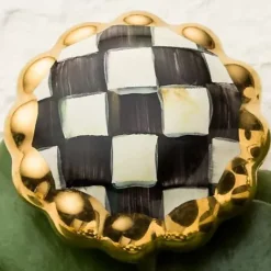 MacKenzie-Childs Courtly Check Round Knob< Finishing Touches|Room Accents
