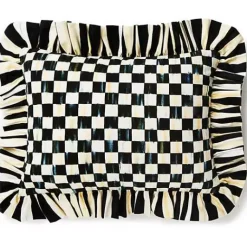 MacKenzie-Childs Courtly Check Ruffle Lumbar Pillow< Pillows, Throws, & Cushions