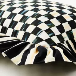 MacKenzie-Childs Courtly Check Ruffle Lumbar Pillow< Pillows, Throws, & Cushions