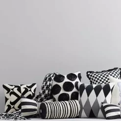 MacKenzie-Childs Courtly Check Ruffled Square Throw Pillow< Pillows, Throws, & Cushions