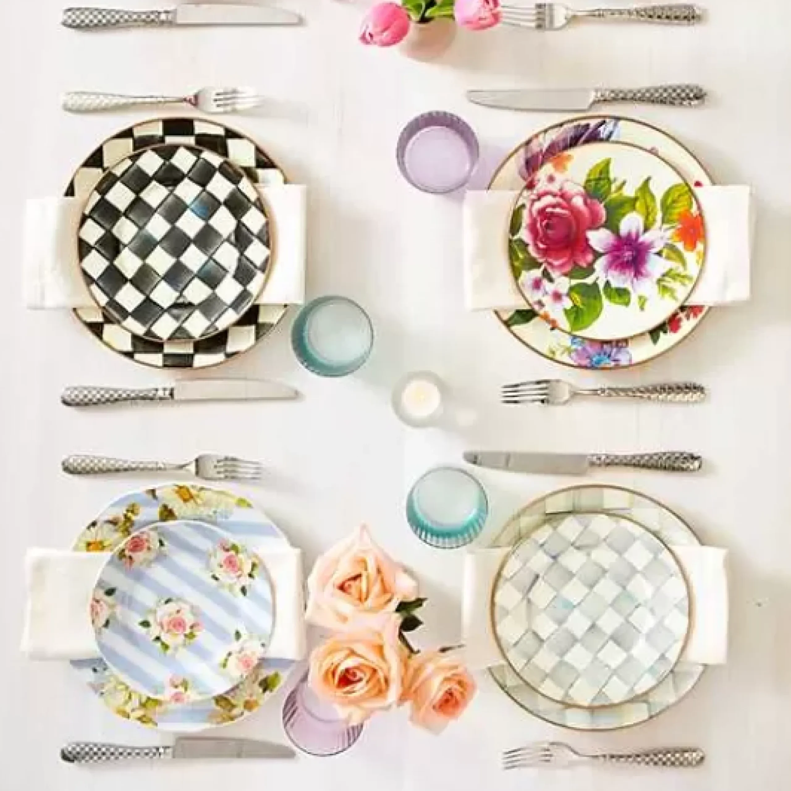 MacKenzie-Childs Courtly Check Salad/Dessert Plate< Dinnerware & Flatware