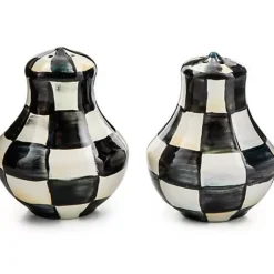 MacKenzie-Childs Courtly Check Salt  Pepper Shakers< Fall Entertaining|Table Accessories