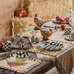 MacKenzie-Childs Courtly Check Salt  Pepper Shakers< Fall Entertaining|Table Accessories