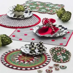MacKenzie-Childs Courtly Check Salt  Pepper Shakers< Fall Entertaining|Table Accessories