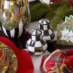 MacKenzie-Childs Courtly Check Salt  Pepper Shakers< Fall Entertaining|Table Accessories