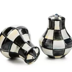 MacKenzie-Childs Courtly Check Salt  Pepper Shakers< Fall Entertaining|Table Accessories