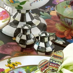 MacKenzie-Childs Courtly Check Salt  Pepper Shakers< Fall Entertaining|Table Accessories