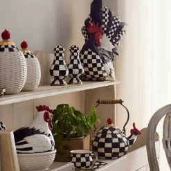 MacKenzie-Childs Courtly Check Salt  Pepper Shakers< Fall Entertaining|Table Accessories