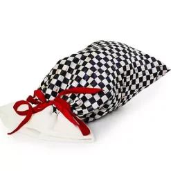 MacKenzie-Childs Courtly Check Santa Bag< Finishing Touches|Room Accents