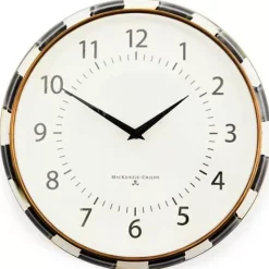 MacKenzie-Childs Courtly Check School Wall Clock< Room Accents