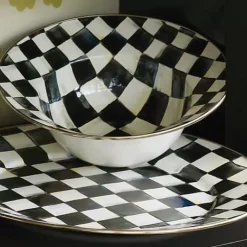 MacKenzie-Childs Courtly Check Serving Bowl< Fall Entertaining|Serveware