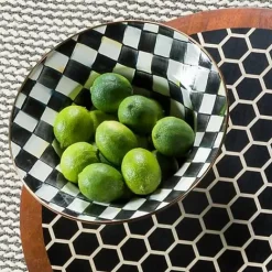 MacKenzie-Childs Courtly Check Serving Bowl< Fall Entertaining|Serveware