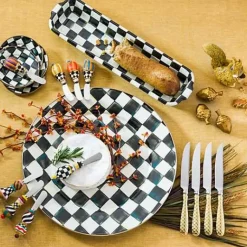 MacKenzie-Childs Courtly Check Serving Platter< Bar Entertaining|Serveware