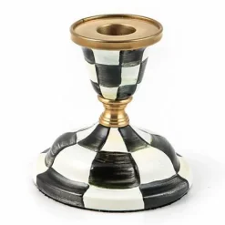 MacKenzie-Childs Courtly Check Short Candlestick< Candles & Fragrances