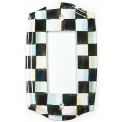 MacKenzie-Childs Courtly Check Single Rocker Switch Plate< Finishing Touches|Room Accents
