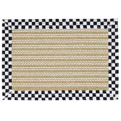 MacKenzie-Childs Courtly Check Sisal Wool Herringbone 2' x 3' Rug< Rugs