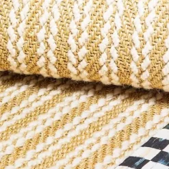 MacKenzie-Childs Courtly Check Sisal Wool Herringbone 3' x 5' Rug< Rugs