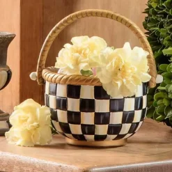 MacKenzie-Childs Courtly Check Small Basket< Spring|Easter