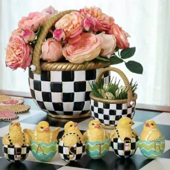 MacKenzie-Childs Courtly Check Small Basket< Spring|Easter