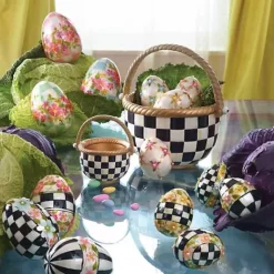MacKenzie-Childs Courtly Check Small Basket< Spring|Easter