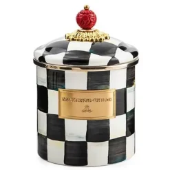 MacKenzie-Childs Courtly Check Small Canister< Room Accents|Kitchen Storage & Organization