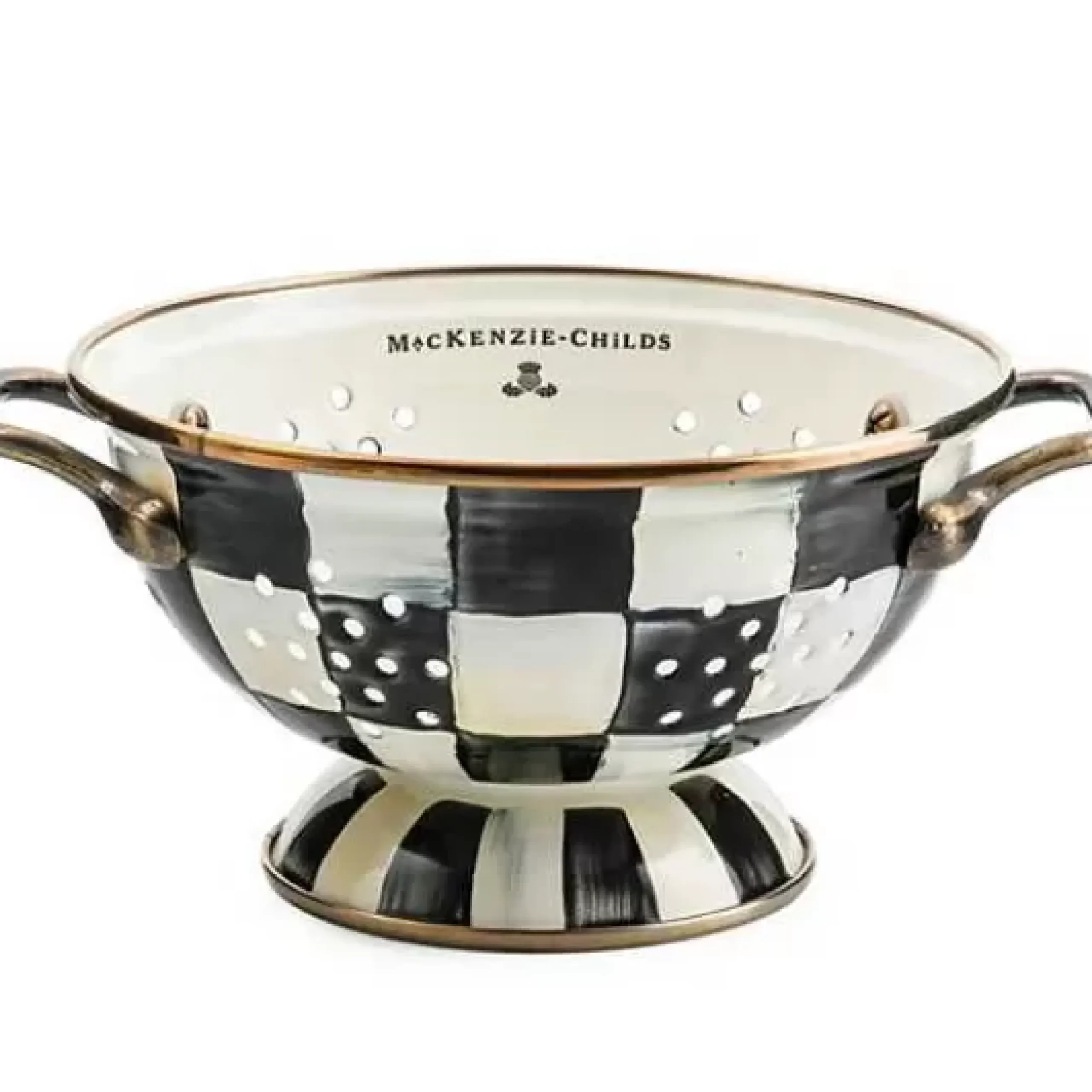 MacKenzie-Childs Courtly Check Small Colander< Kitchen Utensils & Tools