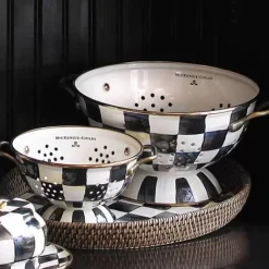 MacKenzie-Childs Courtly Check Small Colander< Kitchen Utensils & Tools