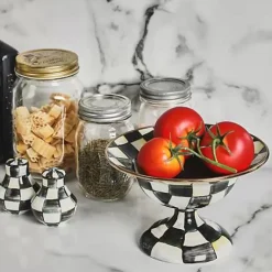 MacKenzie-Childs Courtly Check Small Compote< Serveware