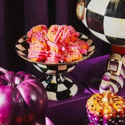 MacKenzie-Childs Courtly Check Small Compote< Serveware