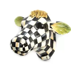 MacKenzie-Childs Courtly Check Small Cow< Spring