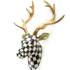 MacKenzie-Childs Courtly Check Small Deer< Holiday