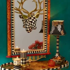 MacKenzie-Childs Courtly Check Small Deer< Holiday