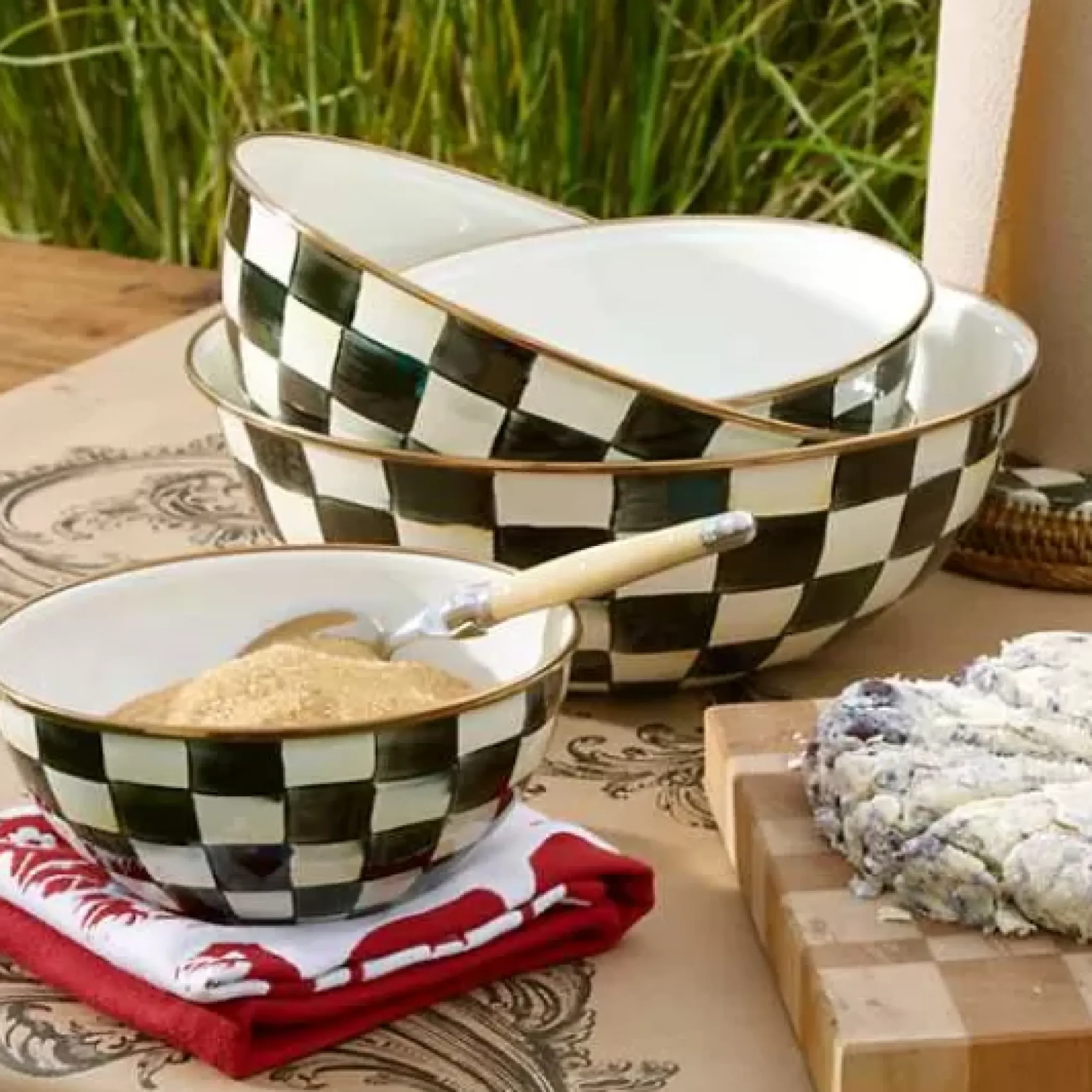 MacKenzie-Childs Courtly Check Small Everyday Bowl< Serveware