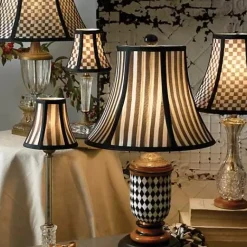 MacKenzie-Childs Courtly Check Small Shade< Room Accents|Lighting