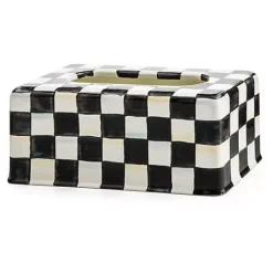 MacKenzie-Childs Courtly Check Standard Tissue Box Cover< Bath & Bath Accessories|Room Accents