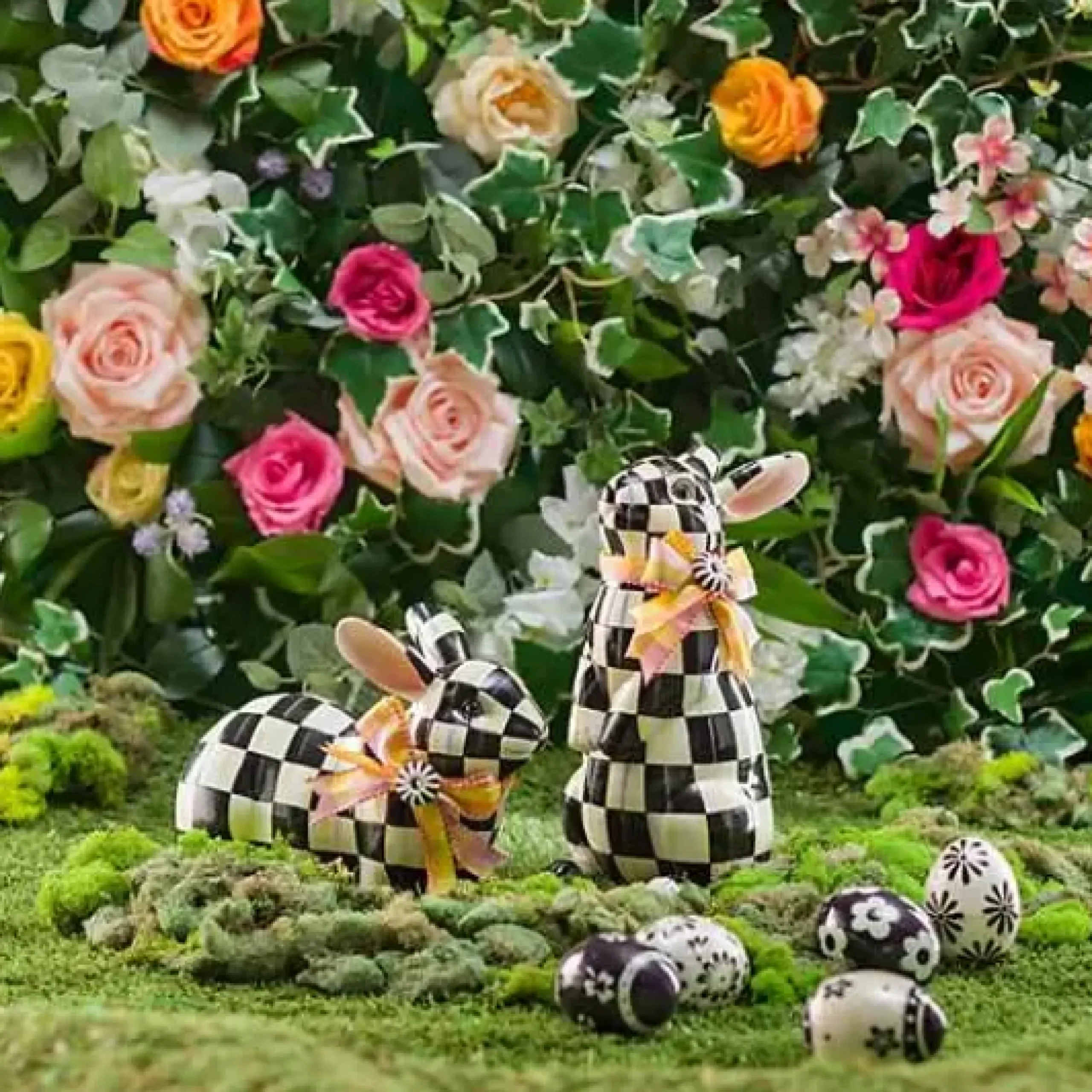 MacKenzie-Childs Courtly Check Standing Bunny< Easter|Spring